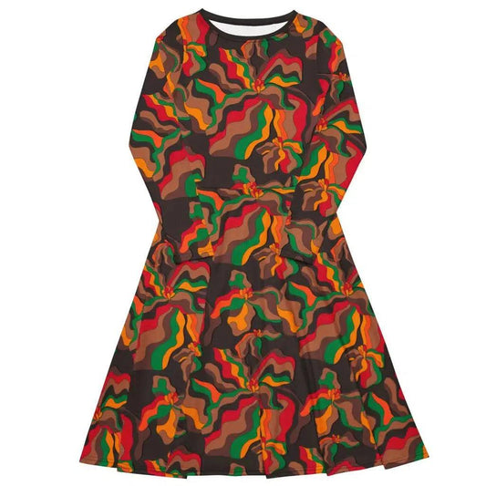 SASSY IRIS retro - Midi Dress With Pockets | SHALMIAK