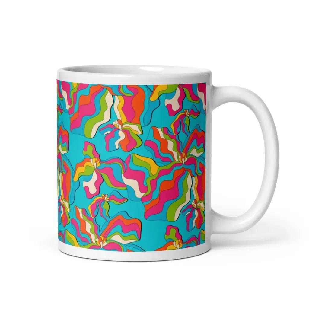 SASSY IRIS turquoise - Mug | SHALMIAK
