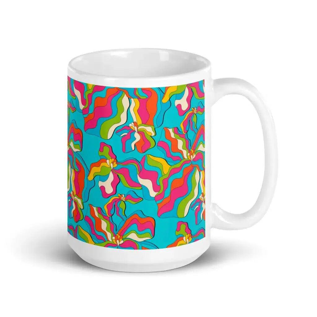SASSY IRIS turquoise - Mug | SHALMIAK