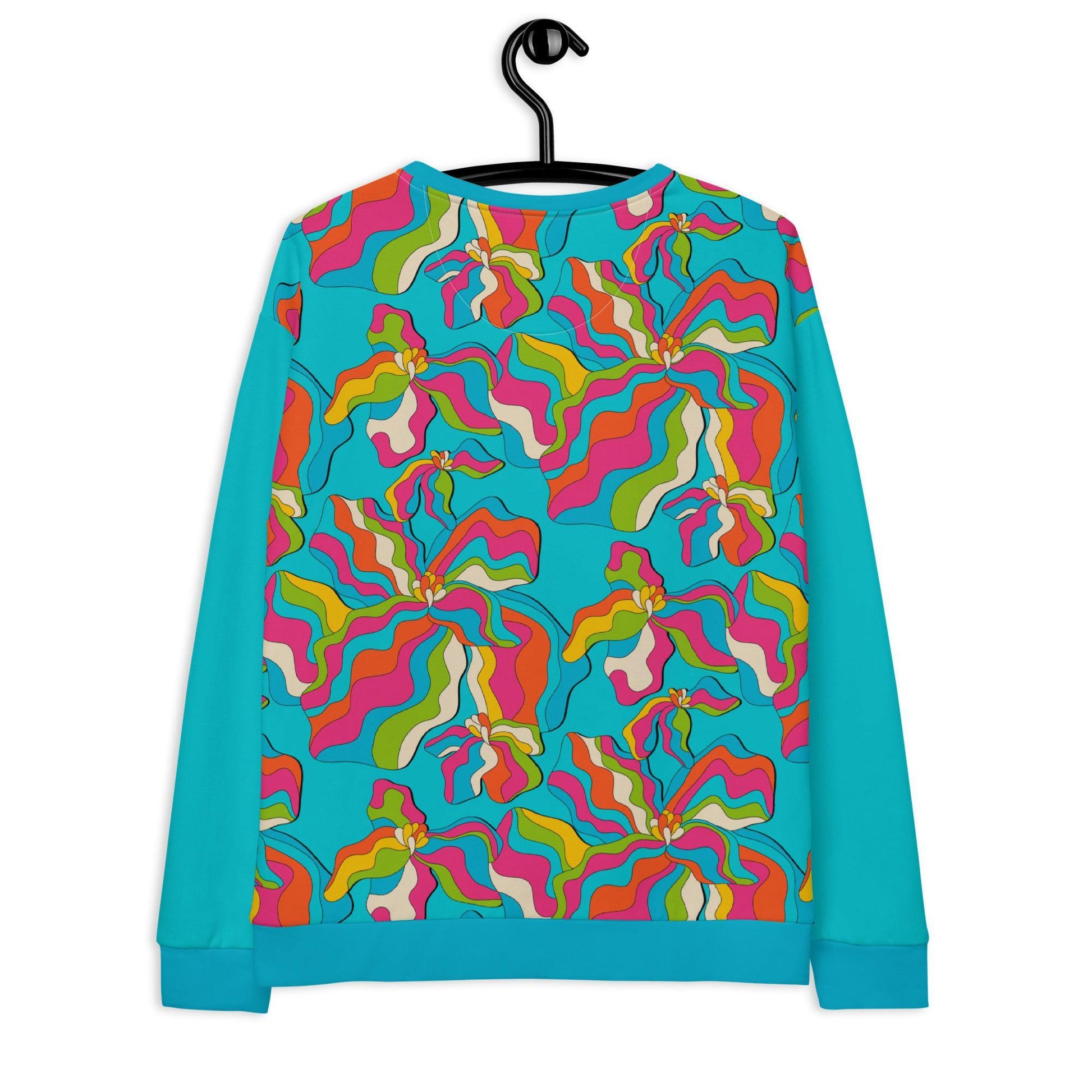 SASSY IRIS turquoise - Sweatshirt | SHALMIAK