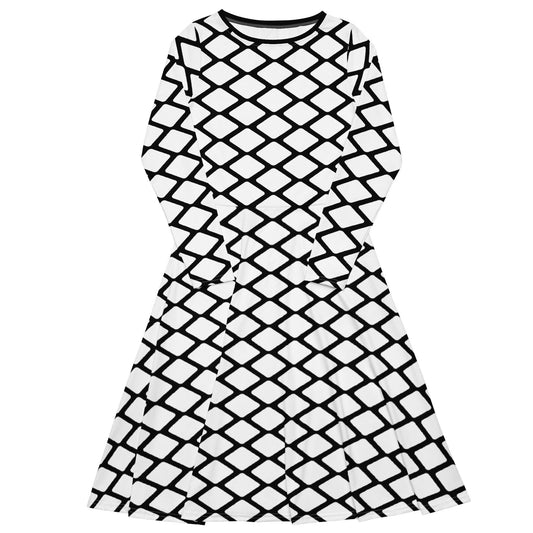 SHALMIAKKI white - Midi Dress With Pockets | SHALMIAK