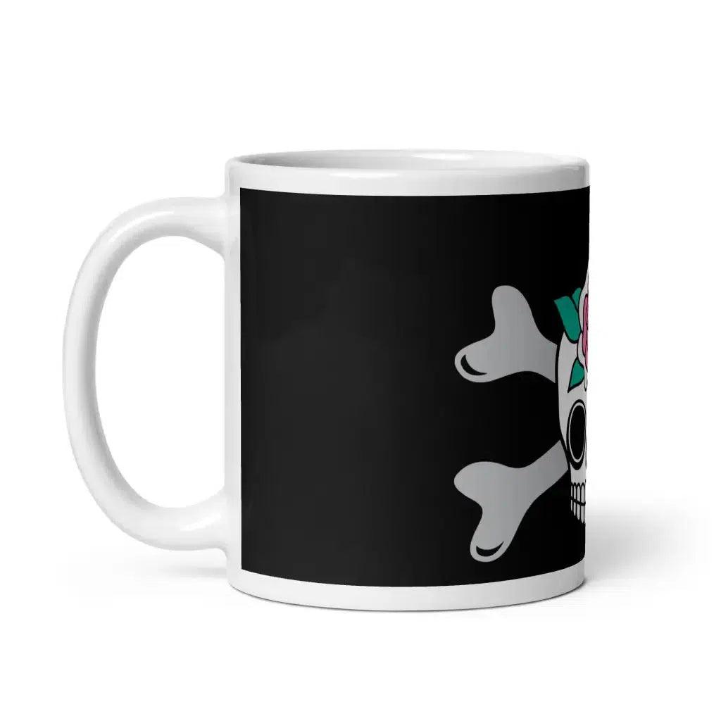 SKULLROSE black - Mug | SHALMIAK