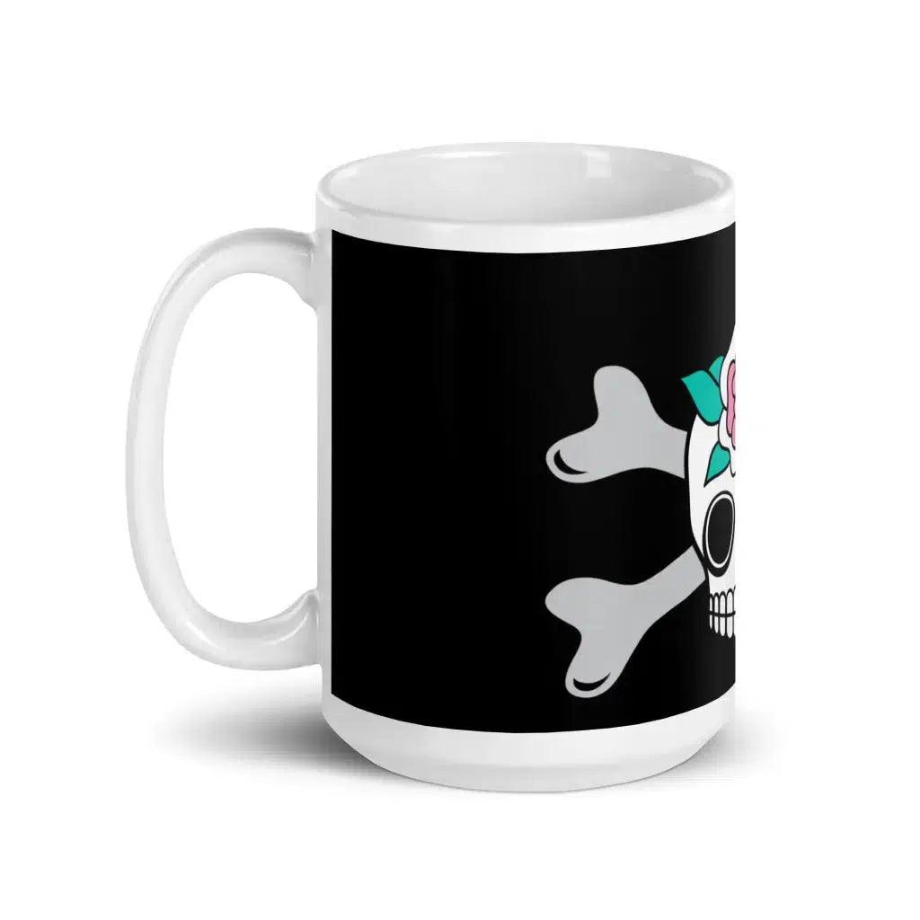 SKULLROSE black - Mug | SHALMIAK