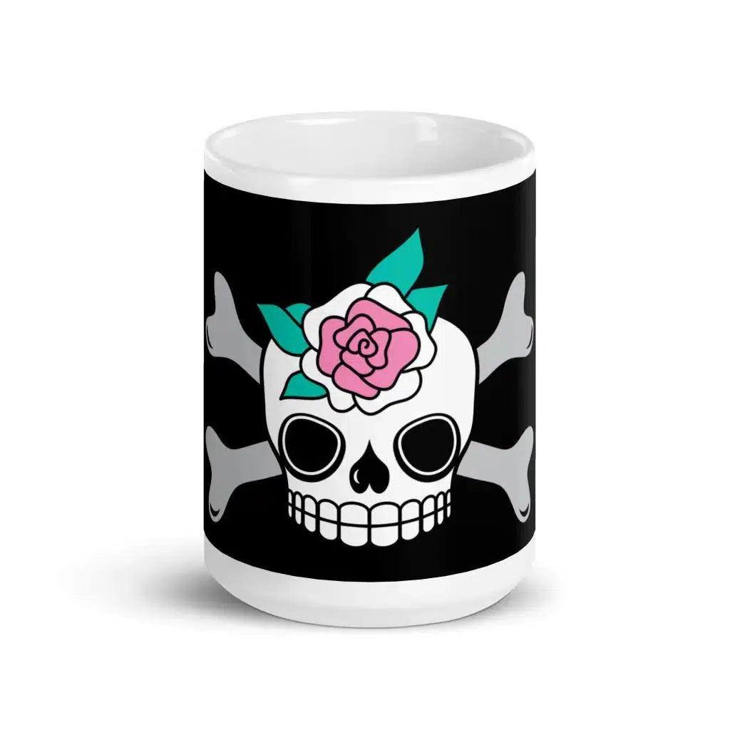 SKULLROSE black - Mug | SHALMIAK