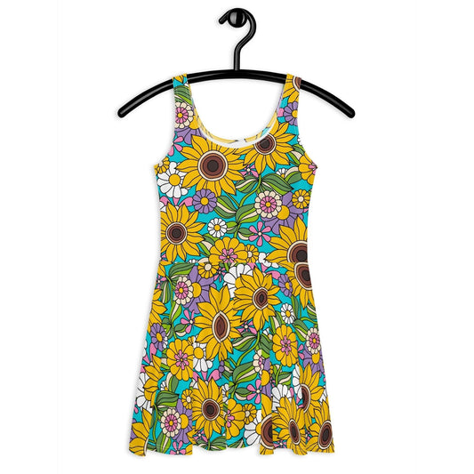 SUNDANCE turquoise - Skater Dress | SHALMIAK