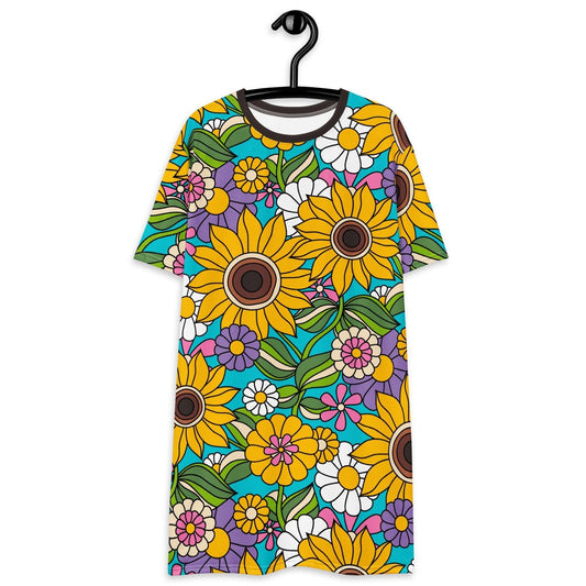 SUNDANCE turquoise - T-Shirt Dress | SHALMIAK