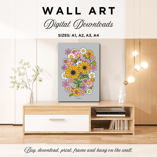 DIGITAL WALL ART - SUNDANCE grey | SHALMIAK