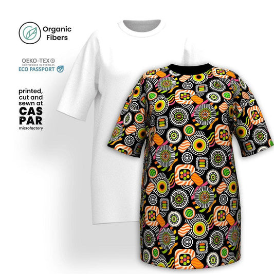 SUSHIPOPS - Organic Cotton T-Shirt Dress | SHALMIAK