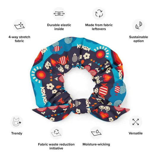 SWEET DAYS blue - Scrunchie | SHALMIAK
