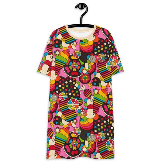 SWEET FREAK pink - T-Shirt Dress | SHALMIAK