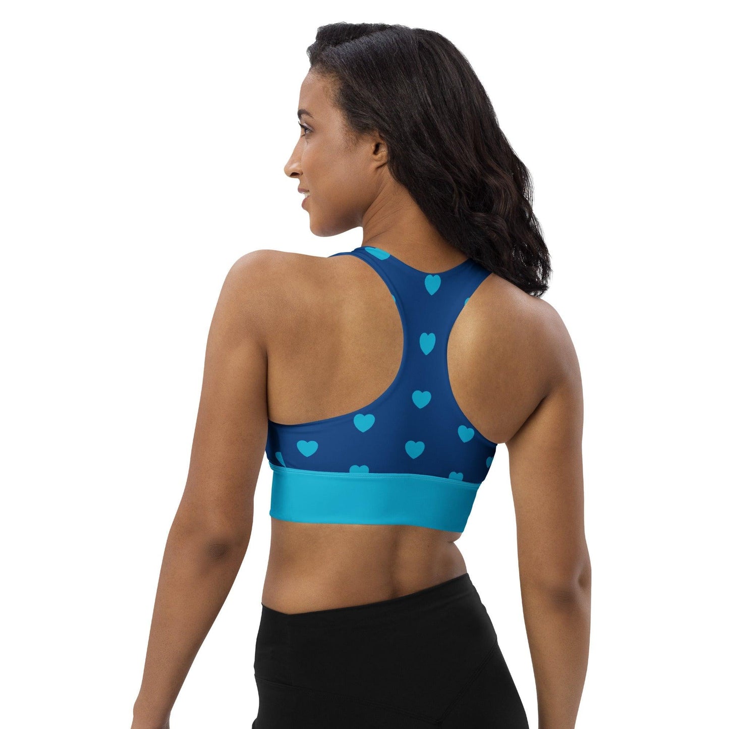 Sports Bra - HEARTS blue | SHALMIAK
