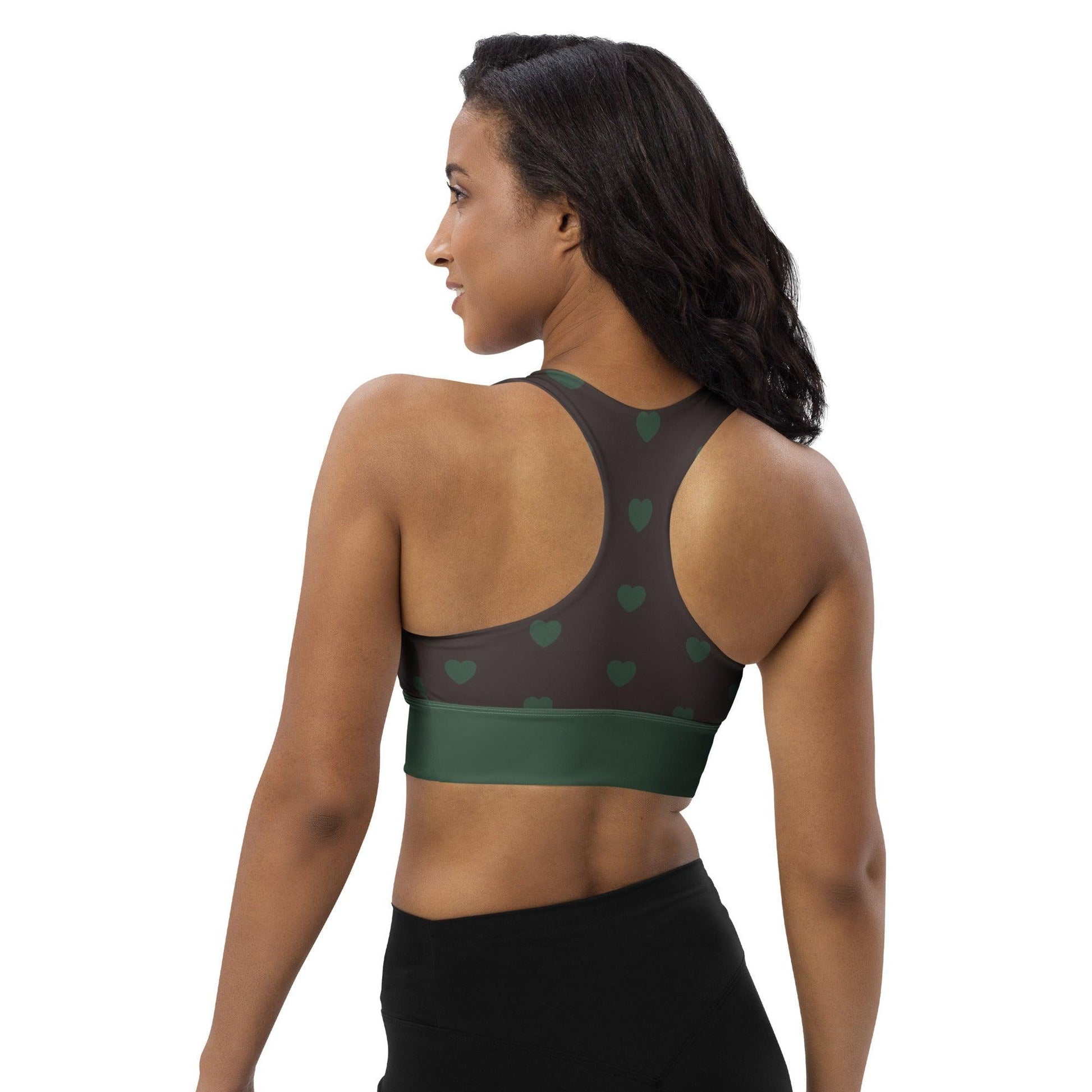 Sports Bra - HEARTS forest | SHALMIAK