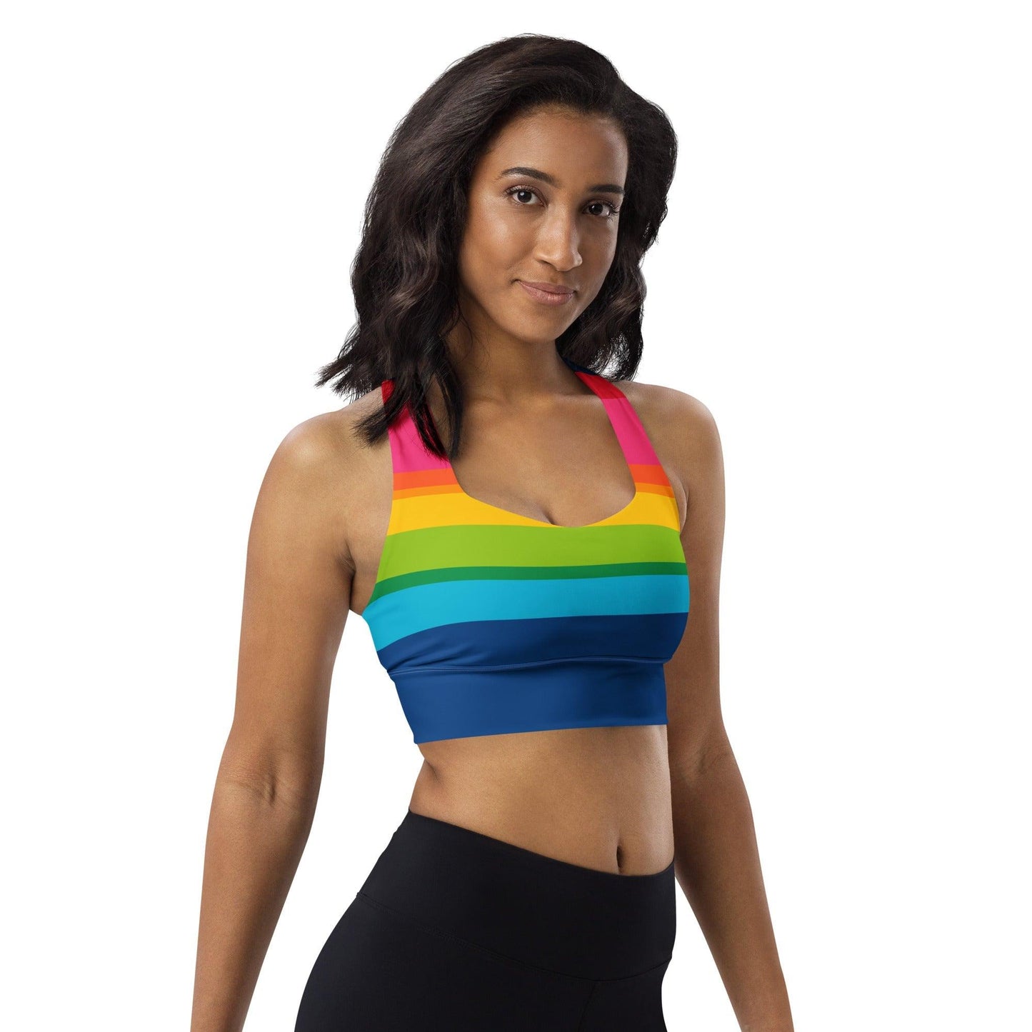 Sports Bra - RAINBOW STRIPE | SHALMIAK