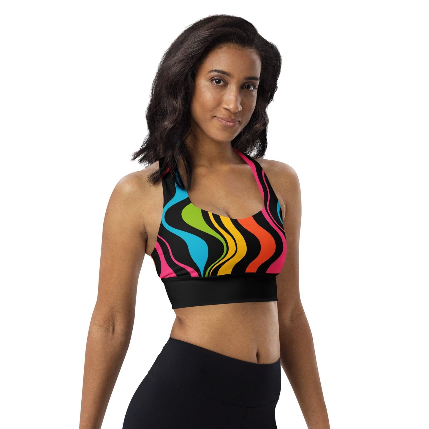 Sports Bra - WAVY rainbow | SHALMIAK