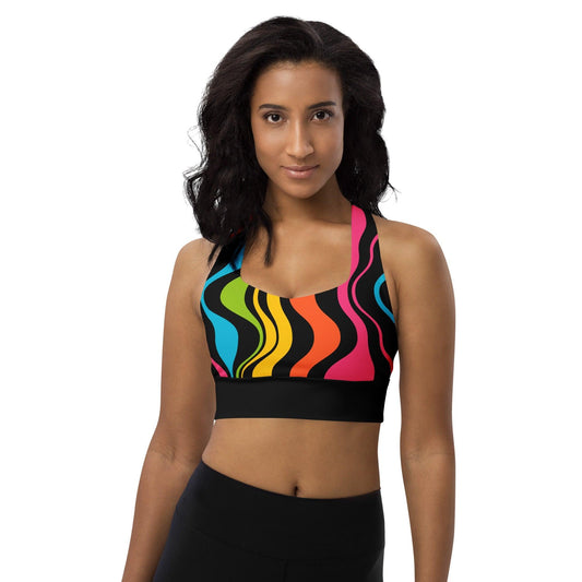 Sports Bra - WAVY rainbow | SHALMIAK