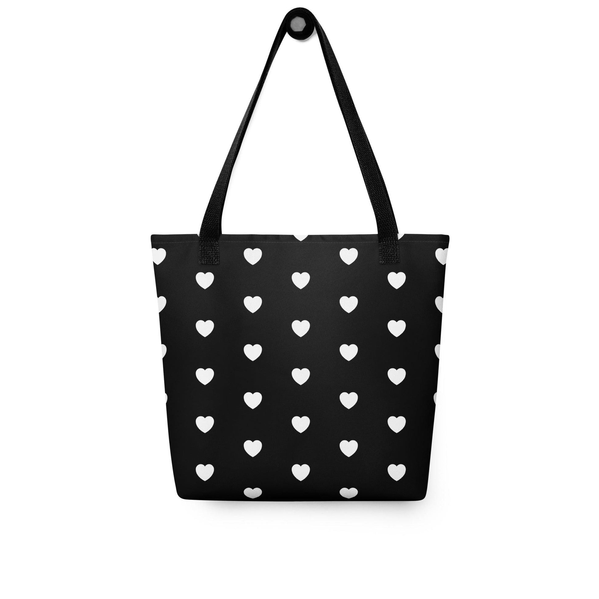 TOTE BAG - HERTTAHOUND HEARTS bw | SHALMIAK