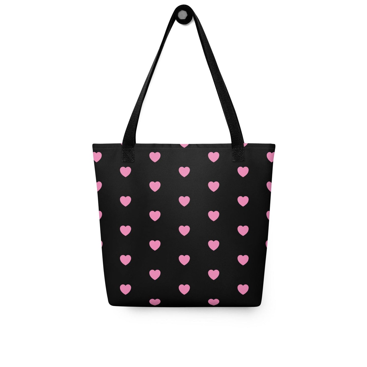TOTE BAG - HERTTAHOUND HEARTS pink | SHALMIAK