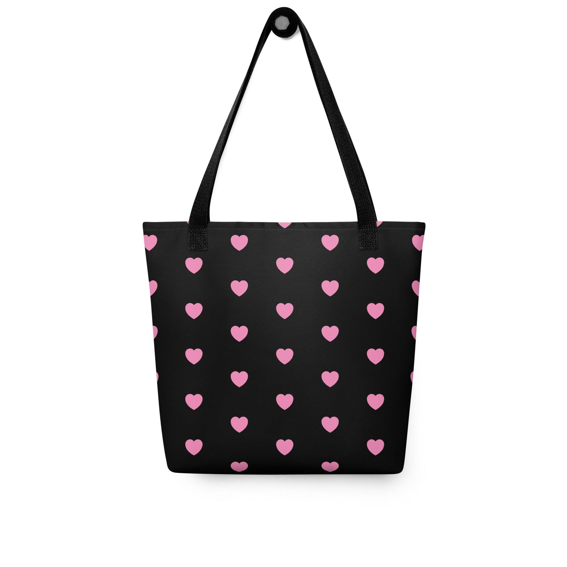 TOTE BAG - HERTTAHOUND HEARTS pink | SHALMIAK