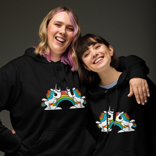 UNIQUE black (just unicorns) - Hoodie | SHALMIAK
