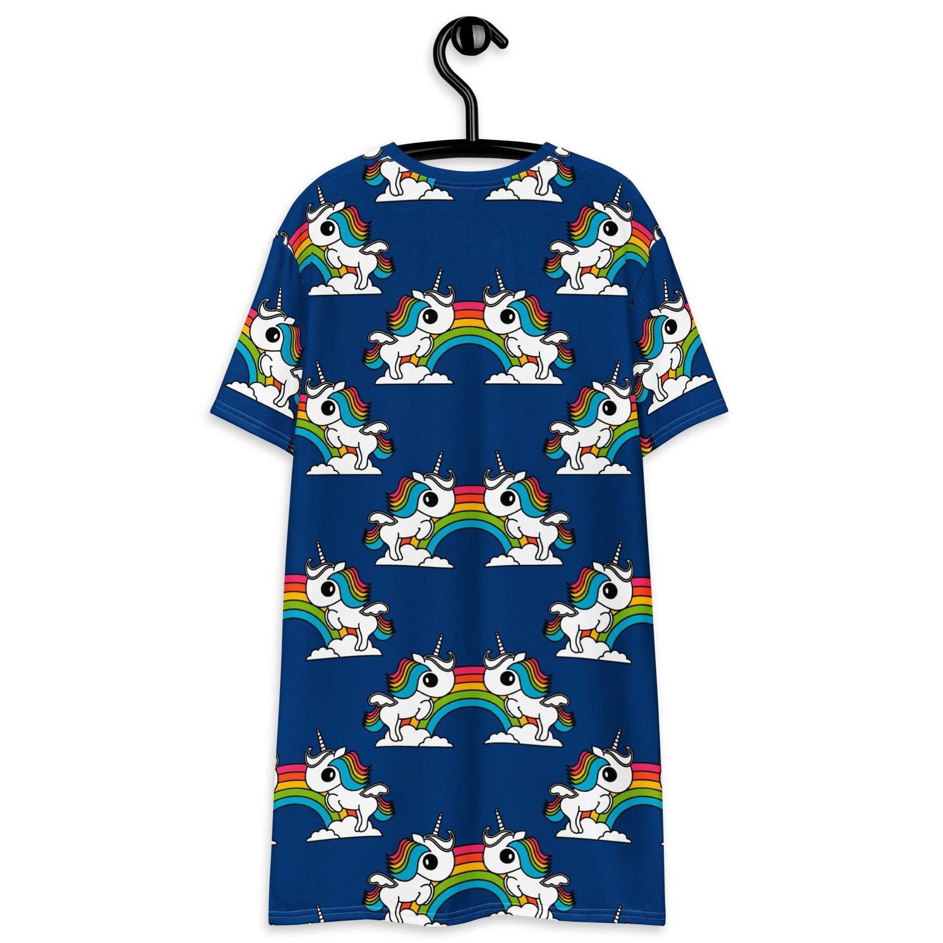 UNIQUE blue - T-Shirt Dress | SHALMIAK