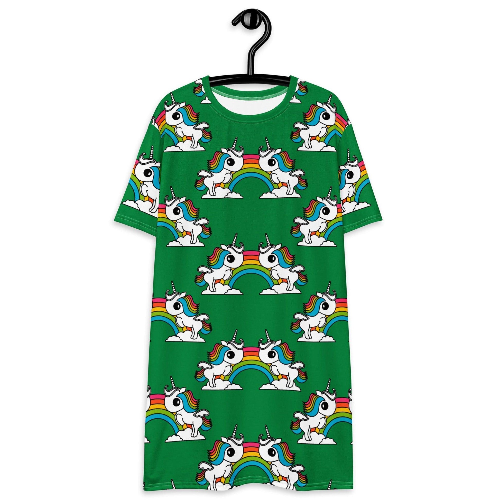 UNIQUE green - T-Shirt Dress | SHALMIAK