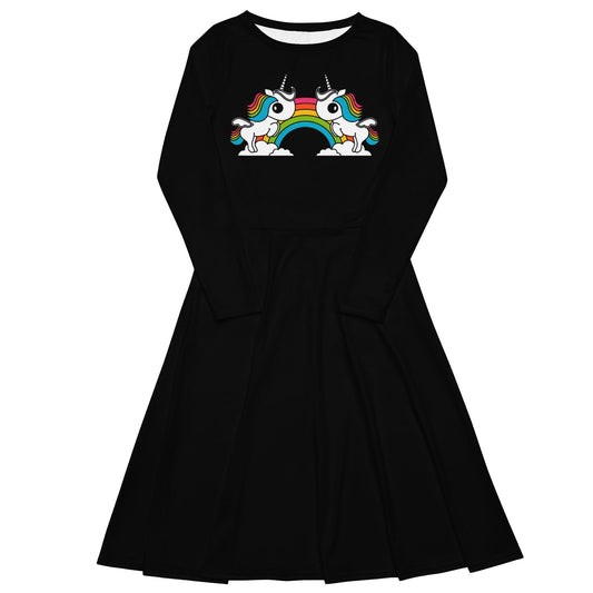 UNIQUE (just unicorns) - Midi Dress With Pockets | SHALMIAK