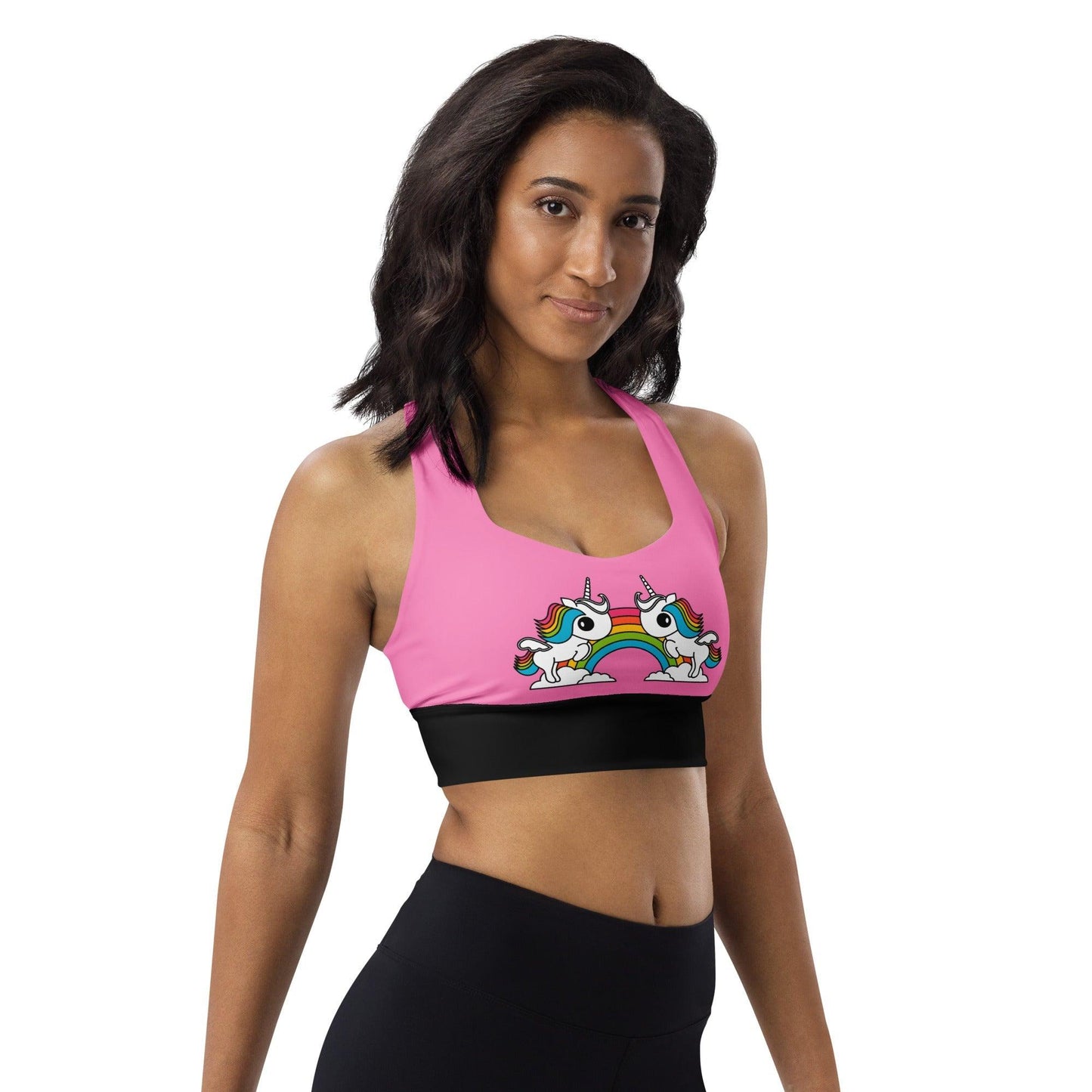 Sports Bra - UNIQUE (just unicorns) pink | SHALMIAK