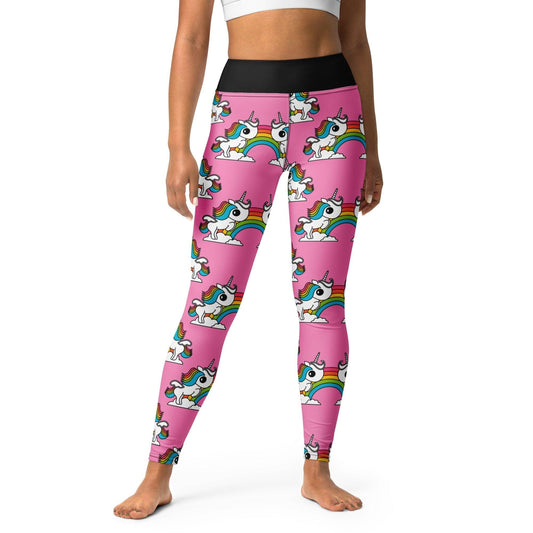 UNIQUE pink -2- Yoga Leggings | SHALMIAK