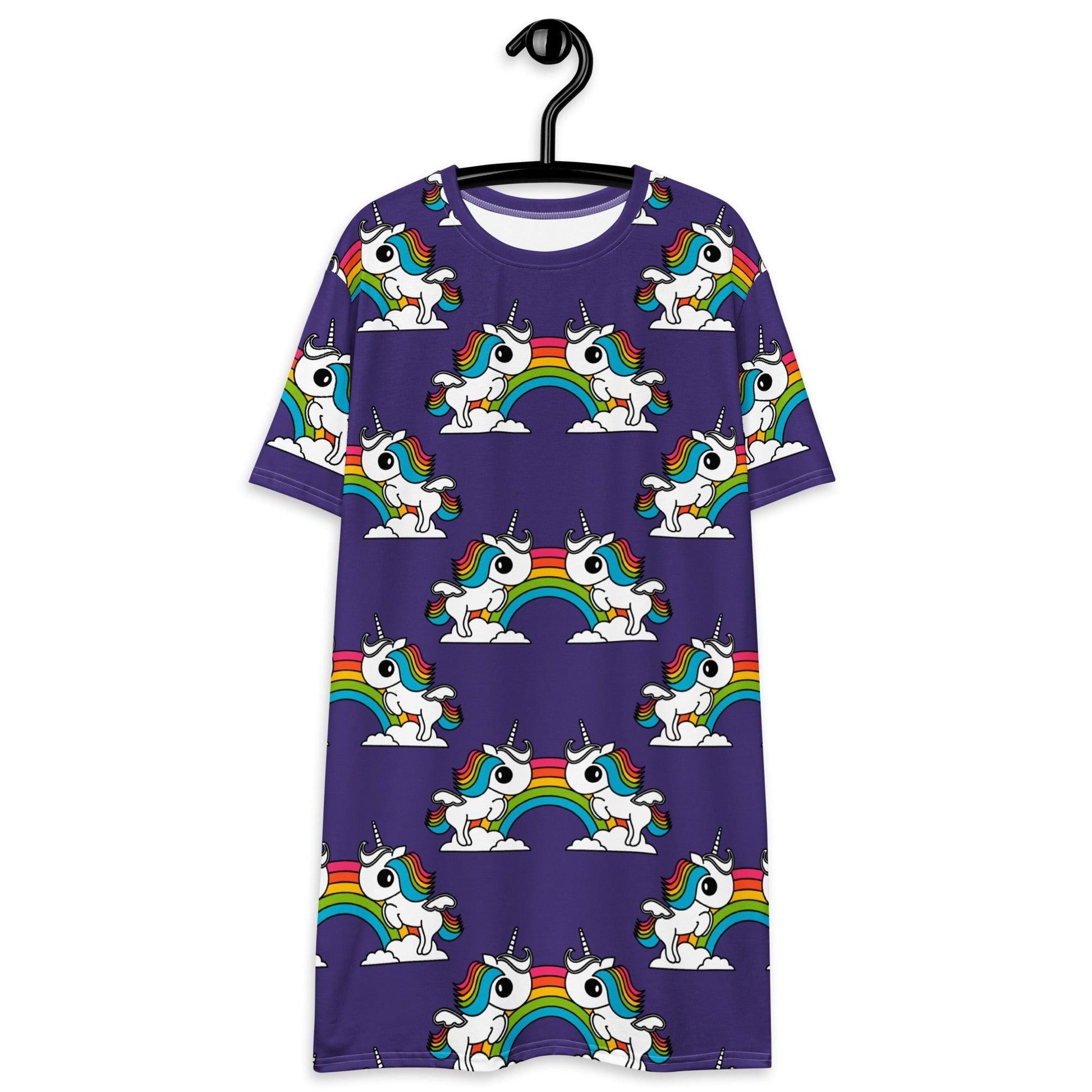UNIQUE purple - T-Shirt Dress | SHALMIAK