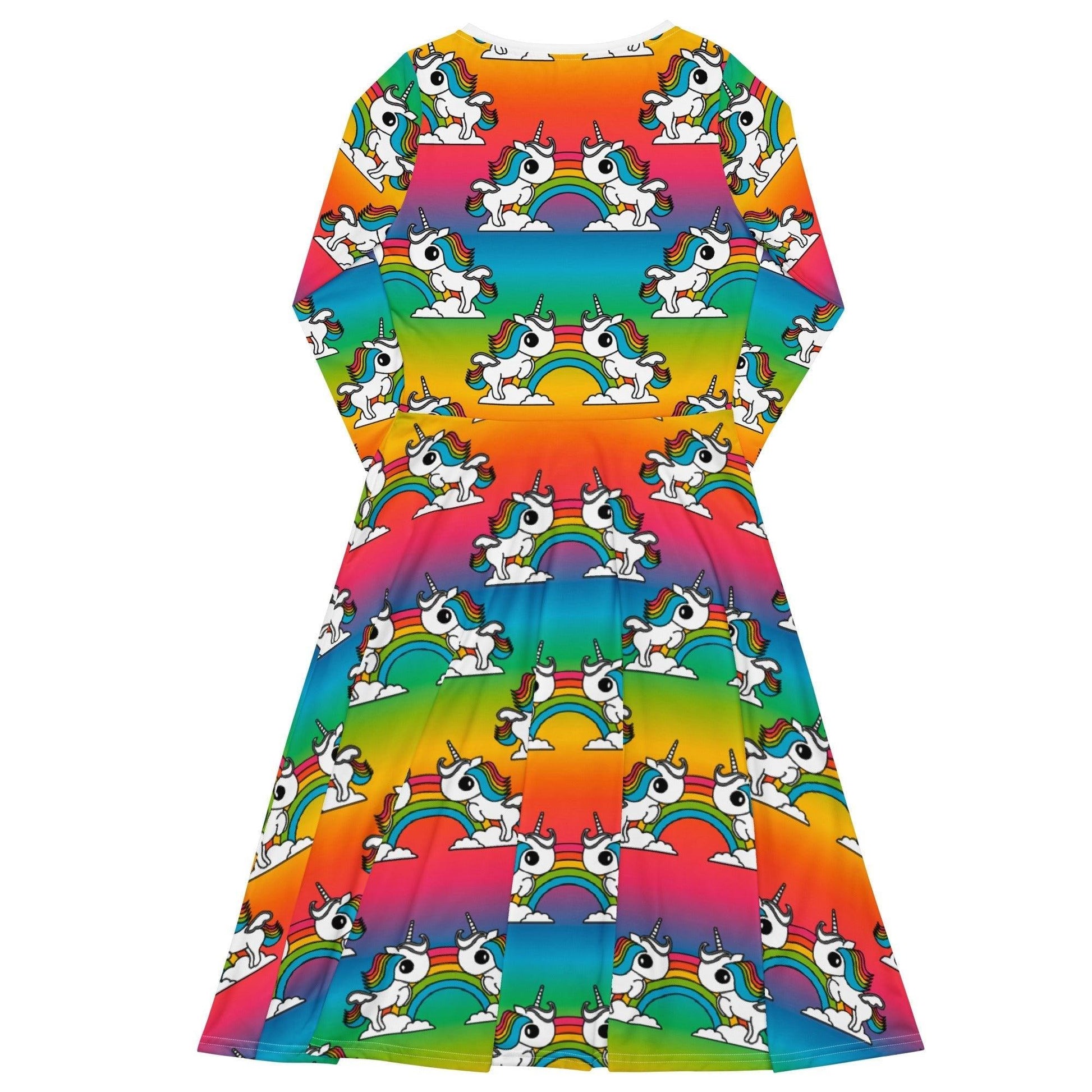 UNIQUE rainbow - Midi Dress With Pockets | SHALMIAK
