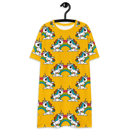 UNIQUE yellow - T-Shirt Dress | SHALMIAK