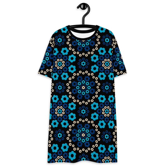 YESTERDAY blue - T-Shirt Dress | SHALMIAK