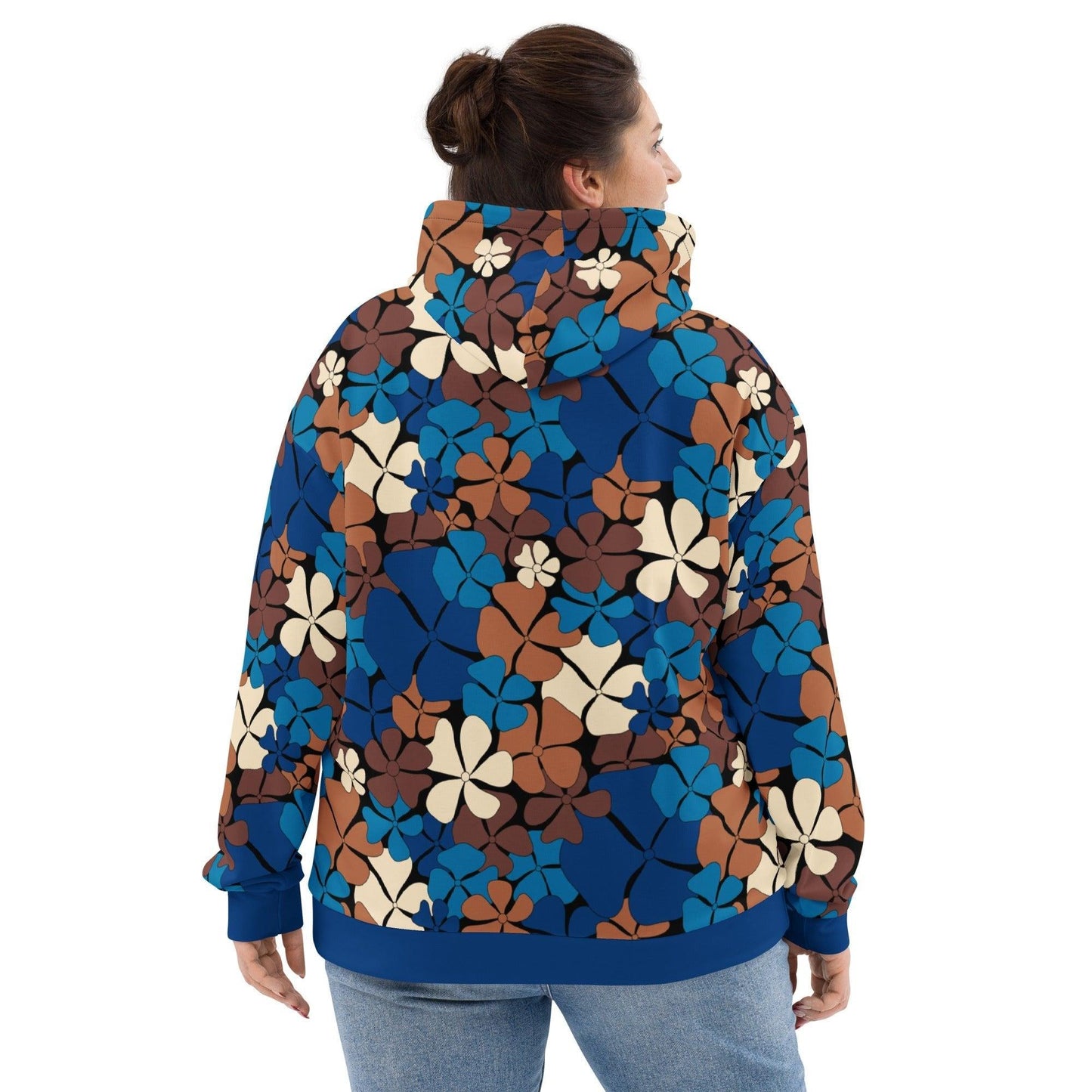 ADELIE blue brown - Hoodie | SHALMIAK