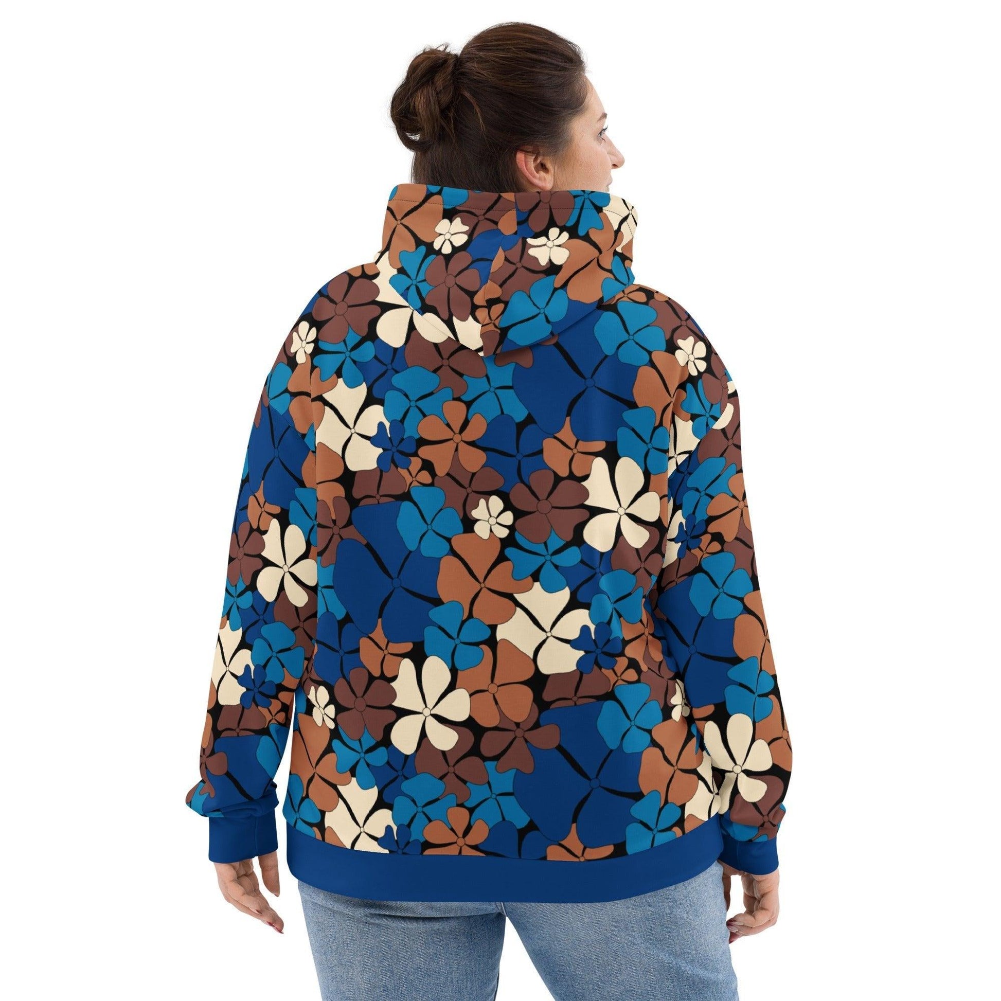 ADELIE blue brown - Hoodie | SHALMIAK