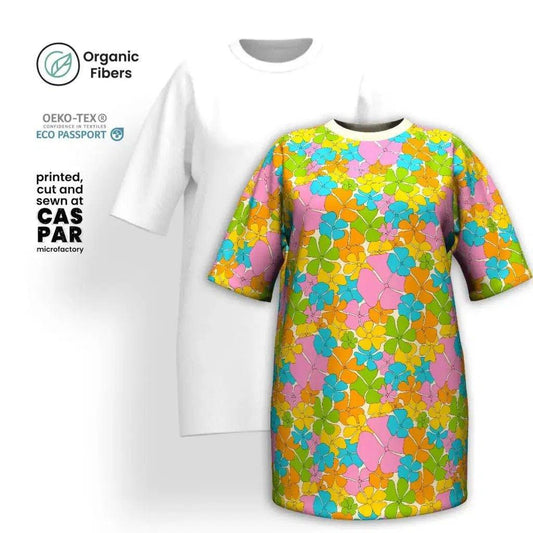 ADELIE pastel - Organic Cotton T-Shirt Dress | SHALMIAK