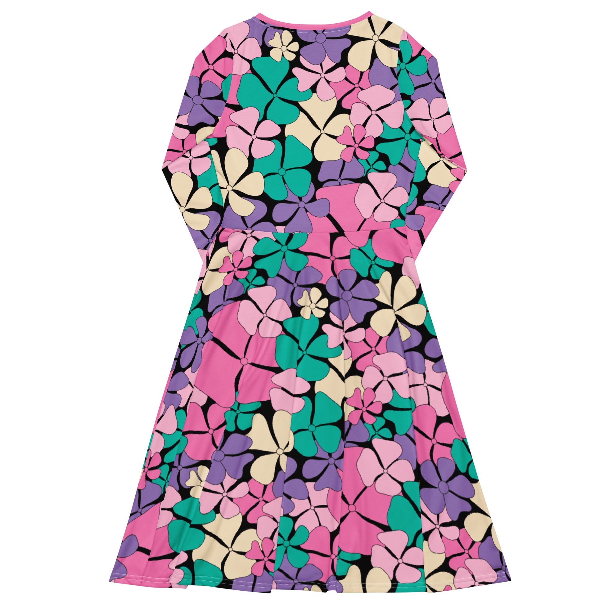 ADELIE pink mint - Midi Dress With Pockets | SHALMIAK