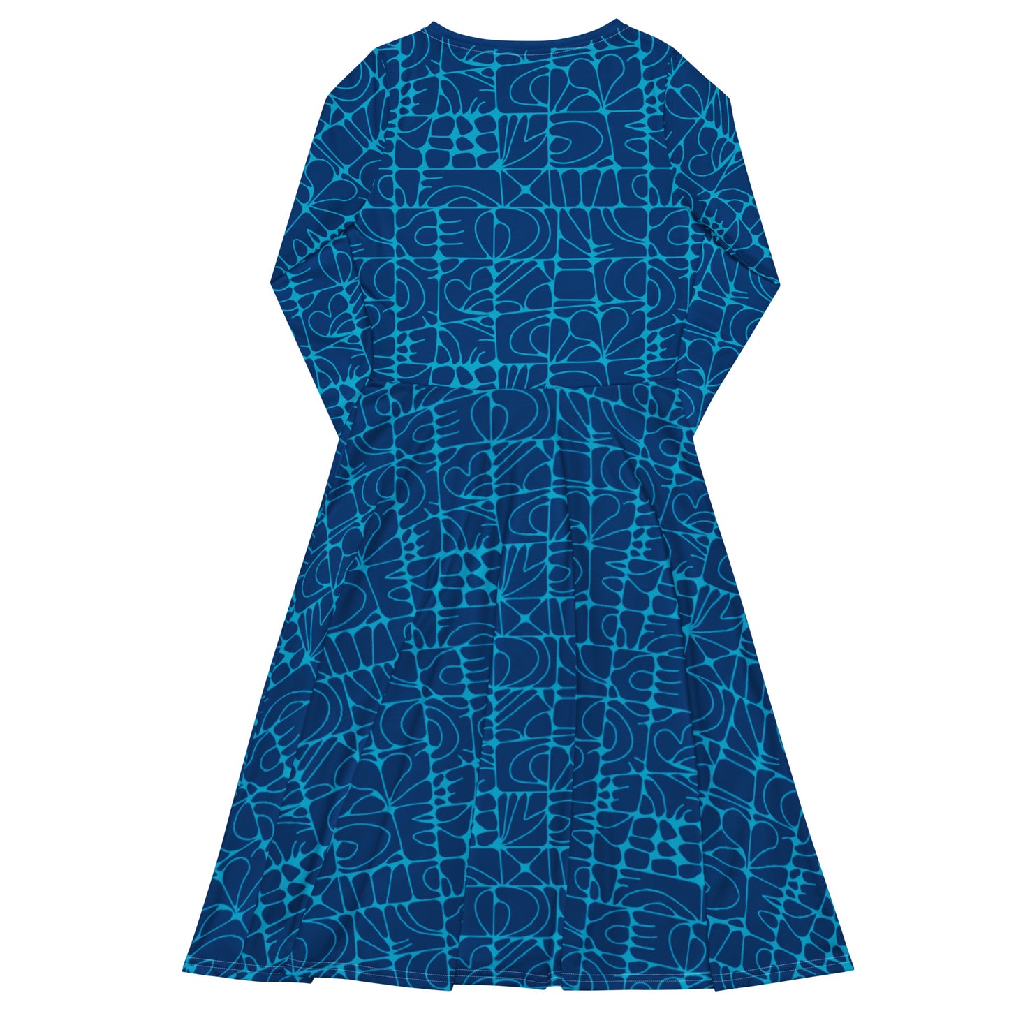 STONE SPIRIT blue - Midi Dress With Pockets | SHALMIAK