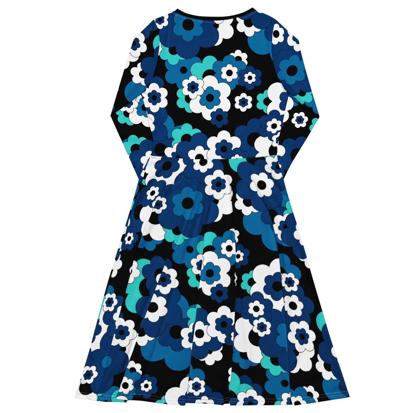 ERICA blue - Midi Dress With Pockets | SHALMIAK