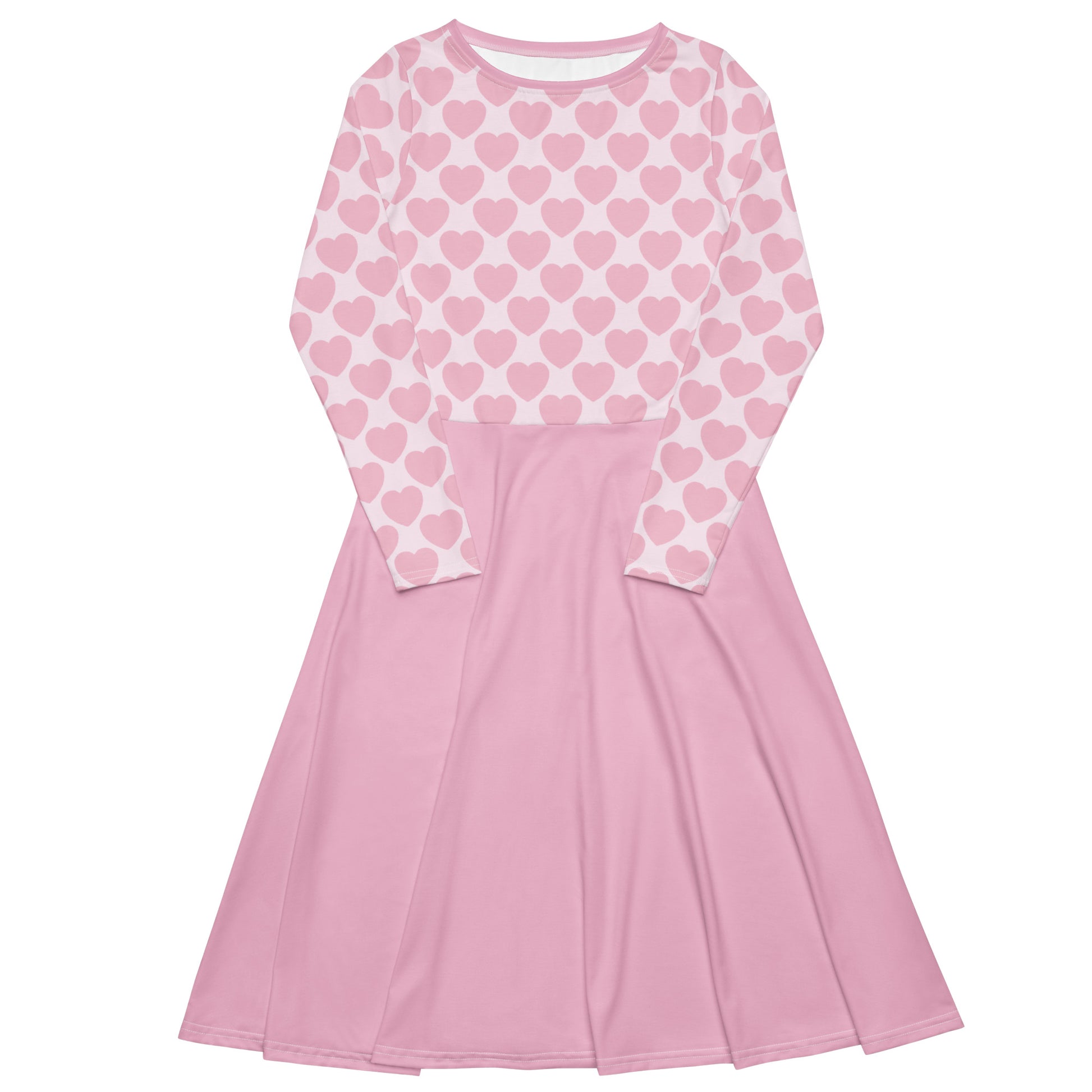 ELLIE LOVE tender pink - Midi Dress With Pockets | SHALMIAK