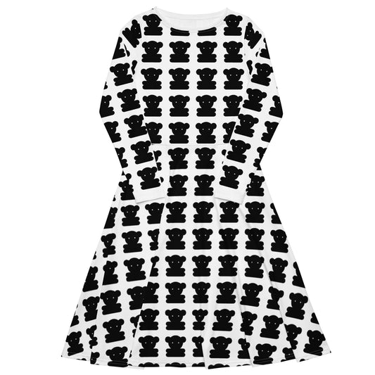 SWEET TEDDY bw - Midi Dress With Pockets | SHALMIAK