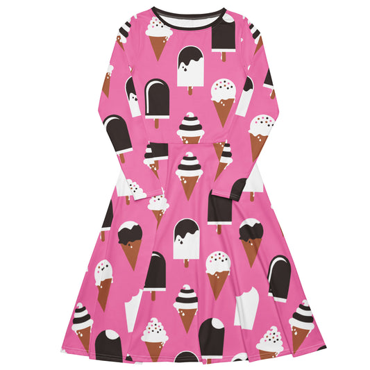 JÄDE pink - Midi Dress With Pockets | SHALMIAK