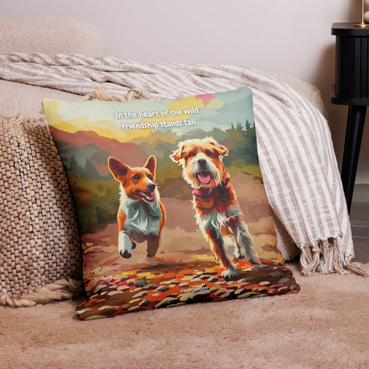 Pillow Case - In the heart of the wild, friendship stands tall | SHALMIAK