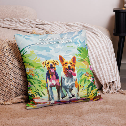 Pillow Case - In a world full of colors, our friendship is the brightest | SHALMIAK