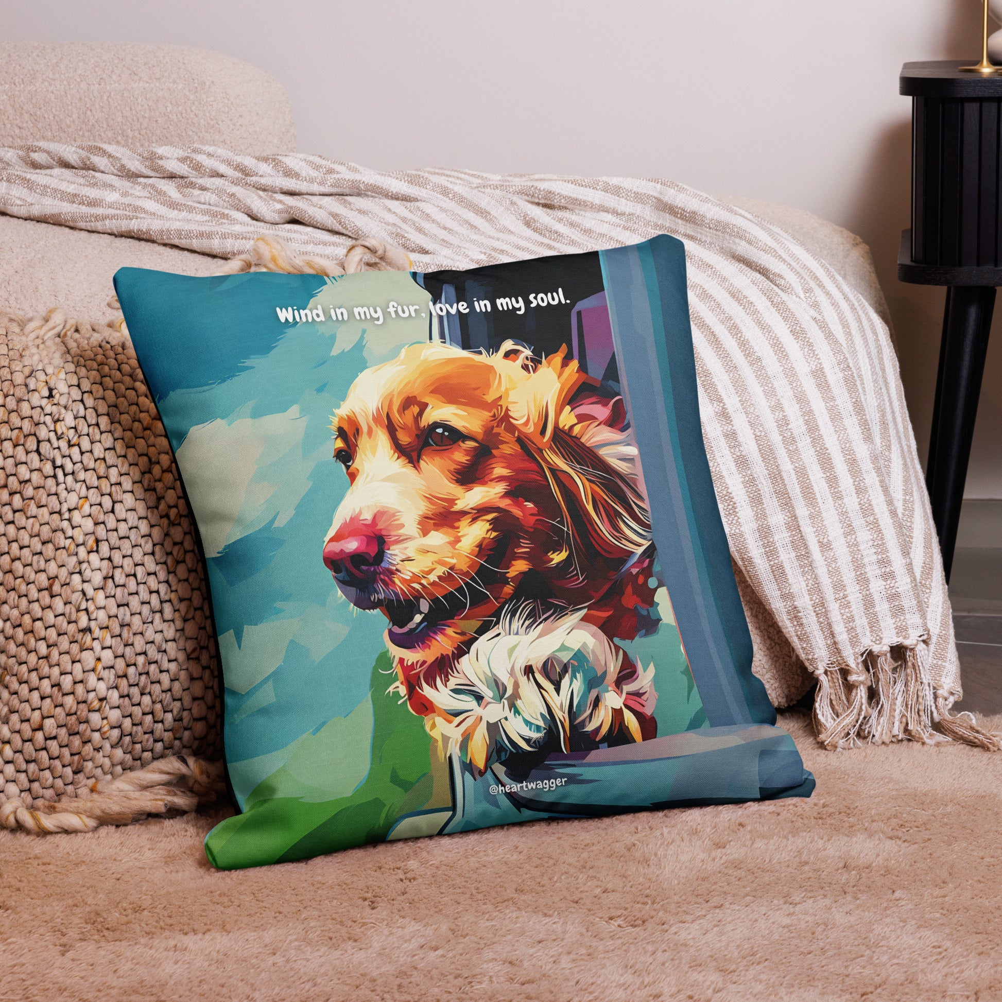 Pillow Case - Wind in my fur, love in my soul | SHALMIAK