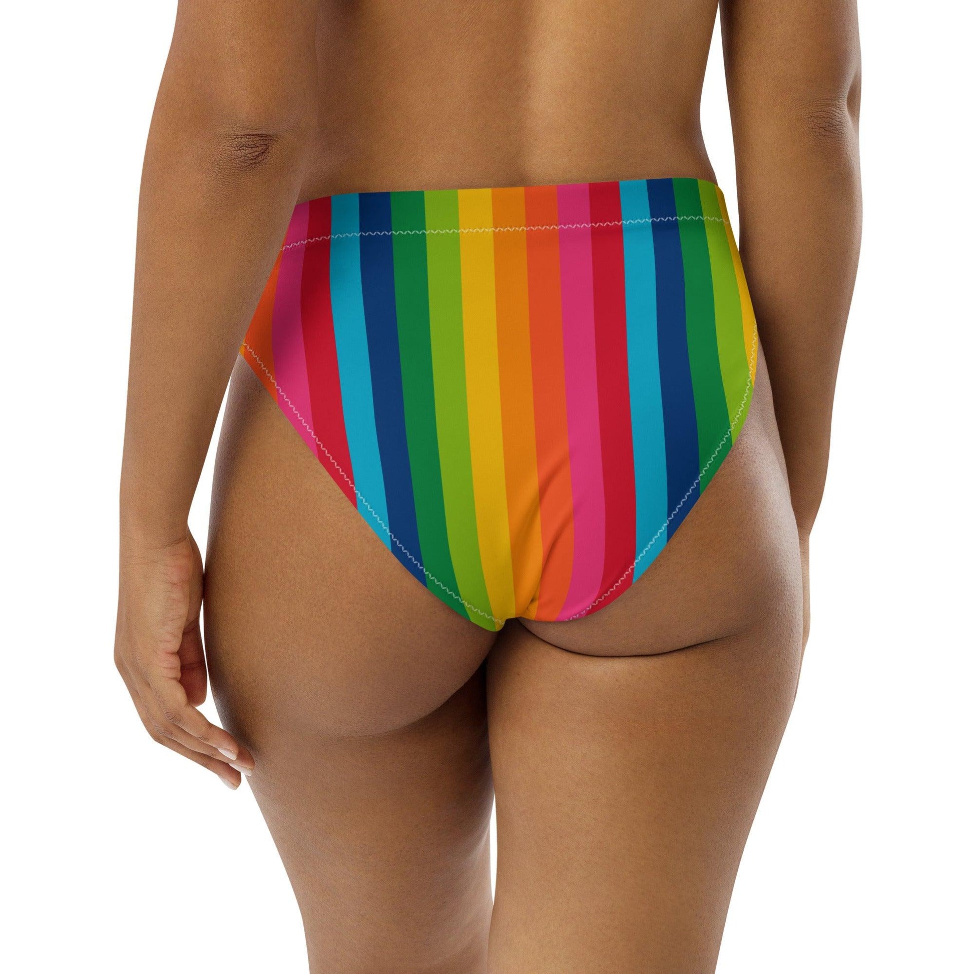 Bikini Bottom - RAINBOW STRIPE vertical | SHALMIAK