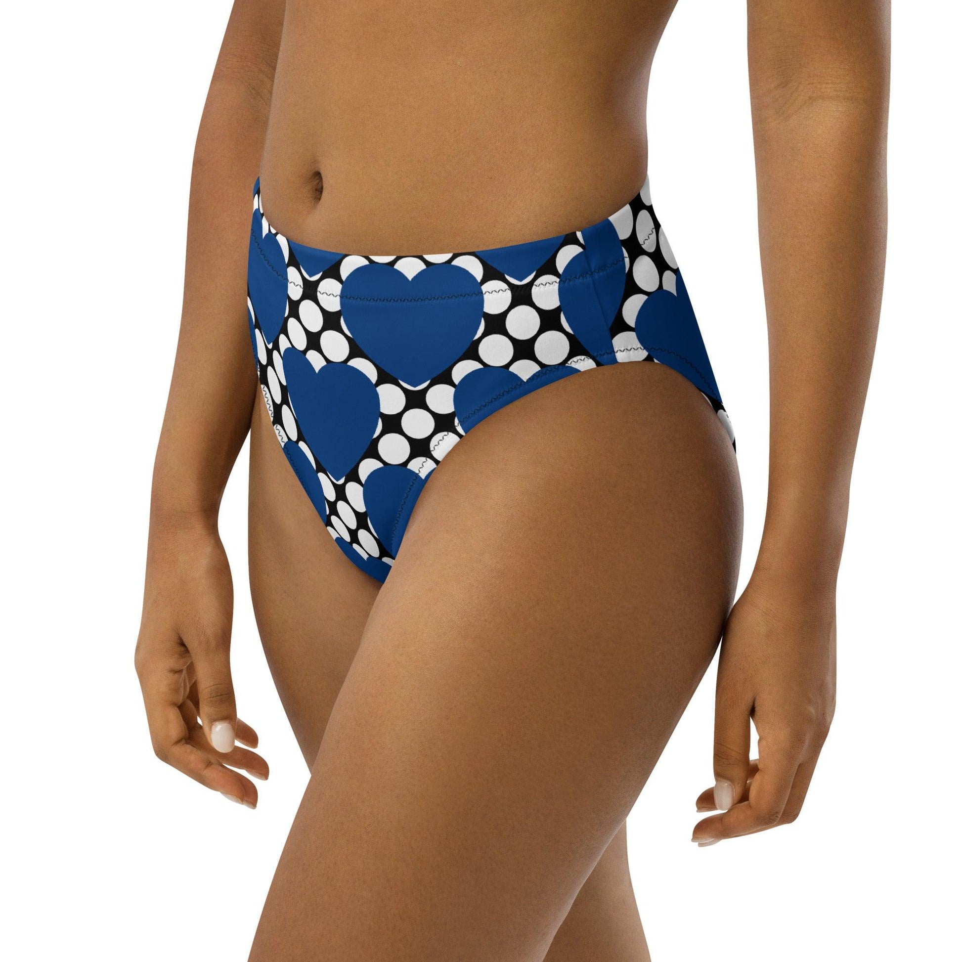 Bikini Bottom - ELLIE LOVE DOT blue black | SHALMIAK