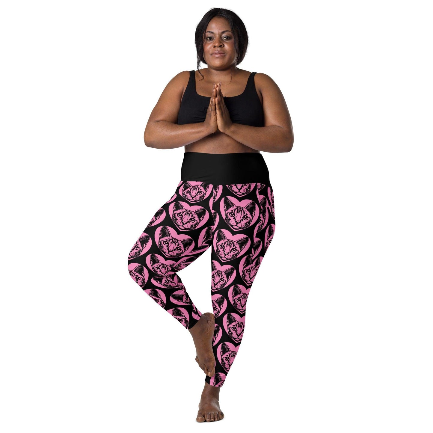 CAT BREED LEGGINGS with pockets - OCICAT - HERTTAHOUND - pink | SHALMIAK