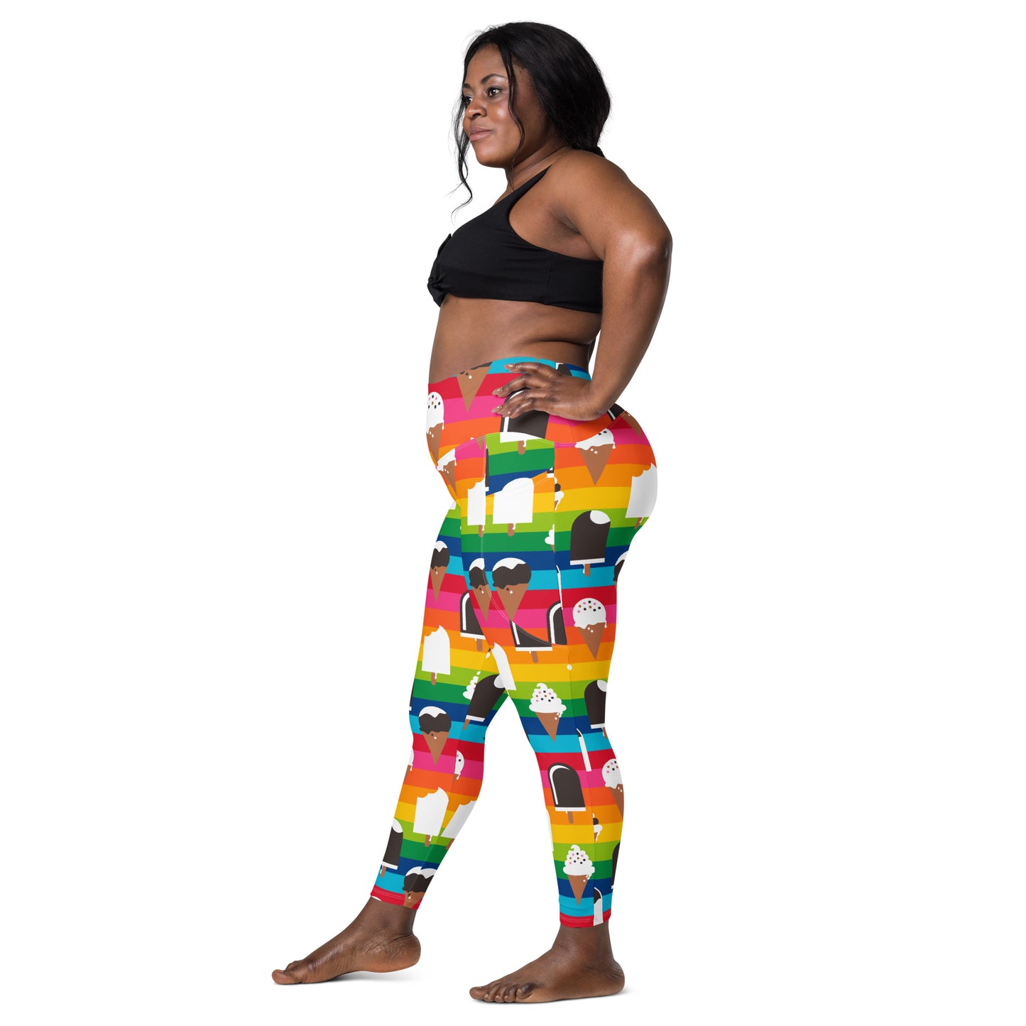 JÄDE rainbow - Leggings with pockets | SHALMIAK