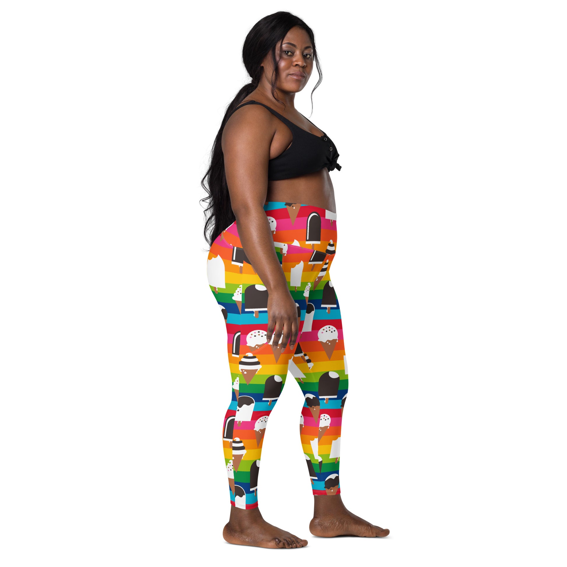 JÄDE rainbow - Leggings with pockets | SHALMIAK