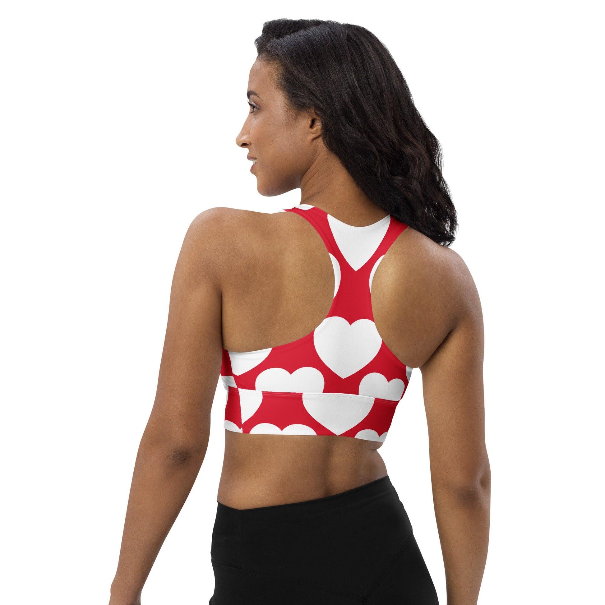 Sports Bra - ELLIE LOVE red white | SHALMIAK